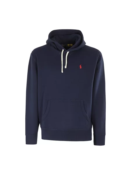 Bluza z kapturem Polo Ralph Lauren z kapturem niebieska