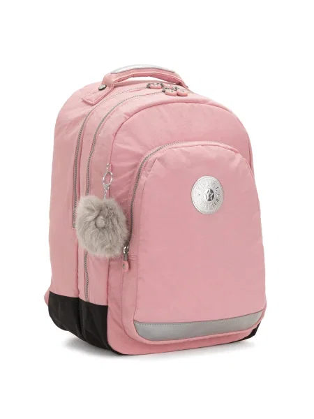 KIPLING Rucsac Back to School Class Room gri / roz deschis argintiu negru