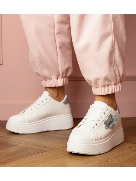 Sneakerși Gemre alb