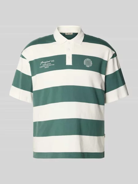 Koszulka polo o kroju relaxed fit z czystej bawełny model DEVIN' Only & Sons zielona