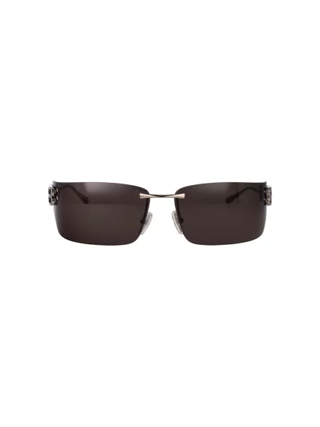 Lniane okulary przeciwsłoneczne Balenciaga szare