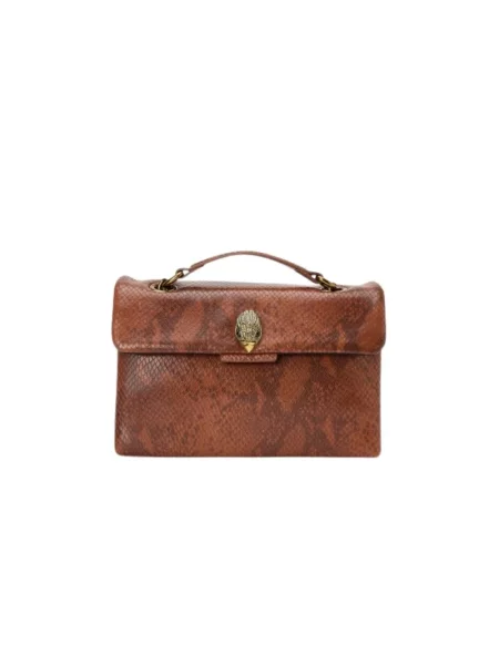 Kurt Geiger London torebka crossbody skórzana KENSINGTON brązowa