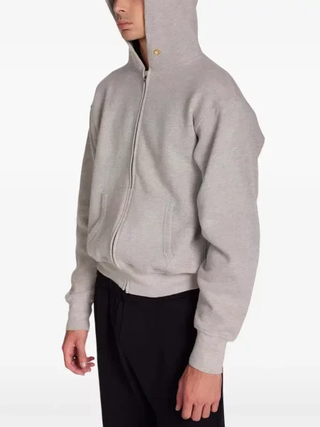 Περικομμένο μονωμένος hoodie Les Tien γκρι