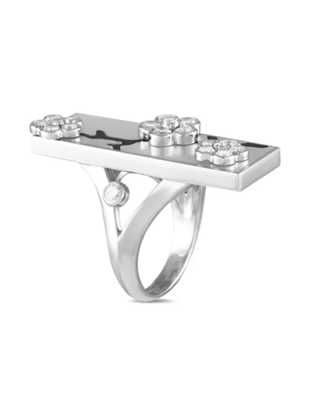 Bílé zlato diamant prsten Van Cleef & Arpels Pre-owned bílý