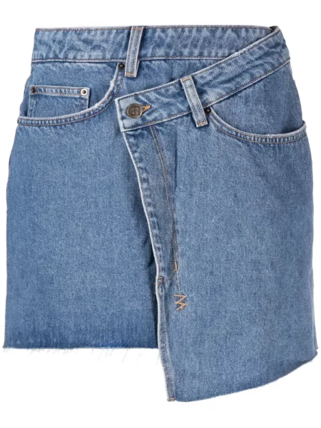Fustă din denim Ksubi albastru