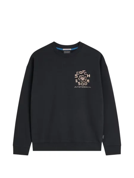 Hanorac Scotch & Soda cu imagine negru