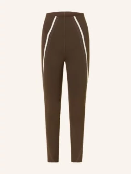 Lululemon Legíny Glow Up Shr tmavě hnědá bílá