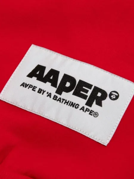 Θραύση hoodie Aape By *a Bathing Ape® με σχέδιο κόκκινο