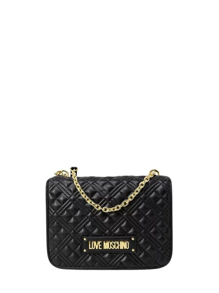 Pisemska torbica Love Moschino črna