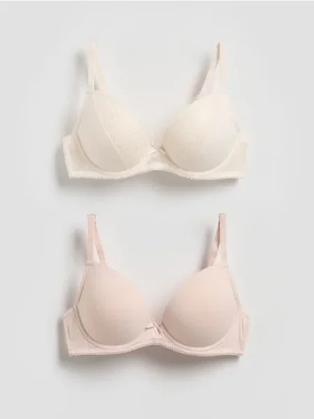 Reserved Biustonosz push up 2 pack złamana biel