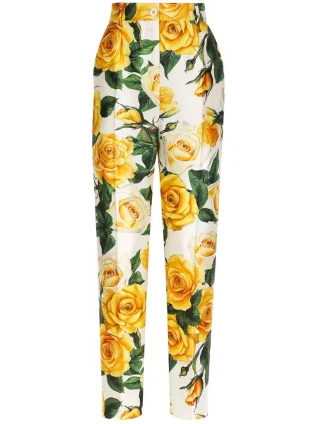 Pantaloni Dolce & Gabbana cu imagine alb