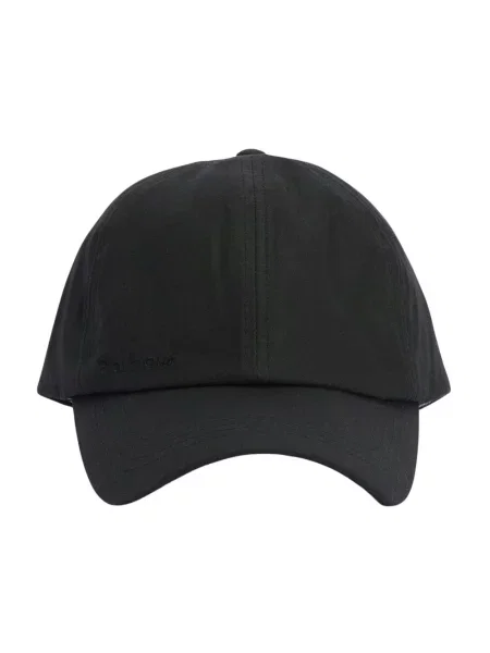 Czapka z daszkiem Barbour czarna