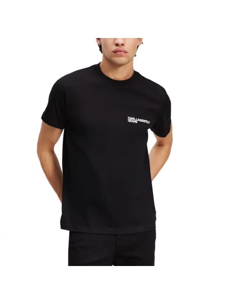T-shirt Karl Lagerfeld Jeans Slim Ss Tee Black L czarna