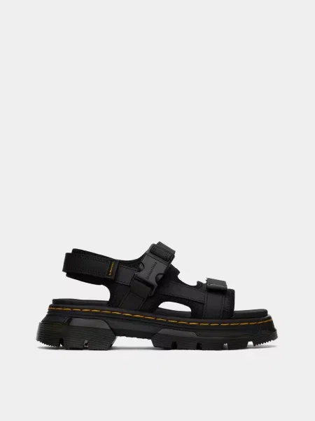 Жіночі Сандалії DR. MARTENS шкіра/поліестер чорний