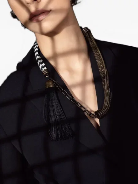 Colier Lanvin argintiu