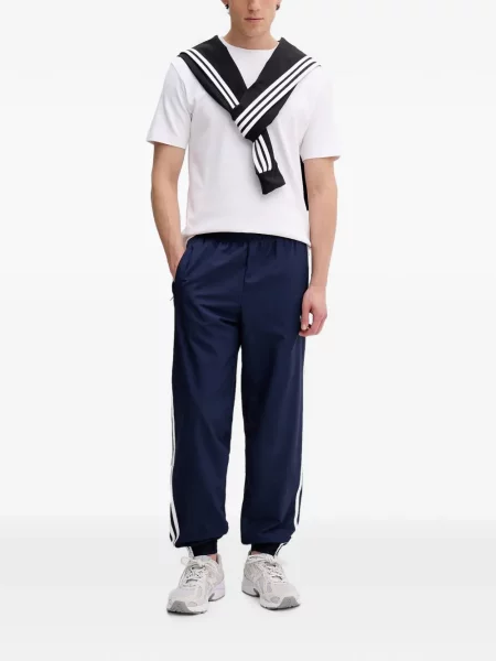 Tricou Adidas cu imagine plasă cu dungi negru