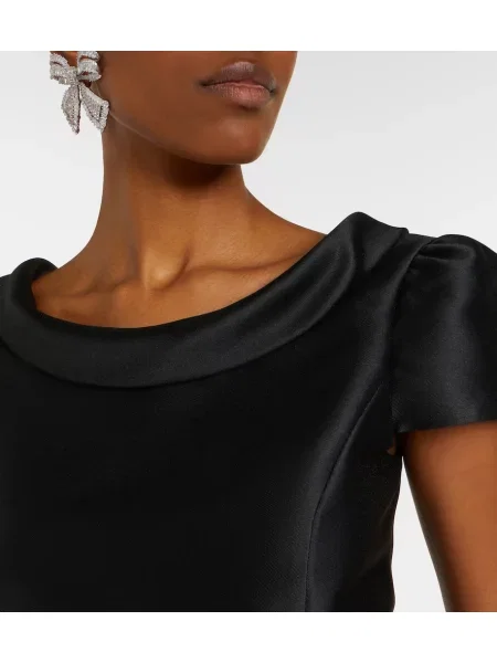 Tafta rochie Self-portrait negru