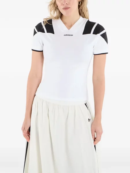 Scurt ușor tricou Adidas de drumeție alb