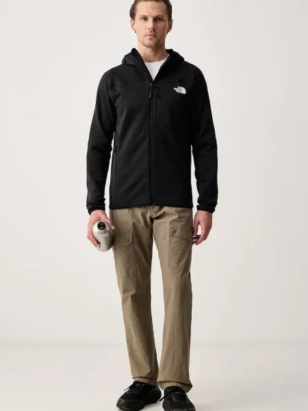 The North Face športová mikina pánska POWERSTRETCH METEORA čierna