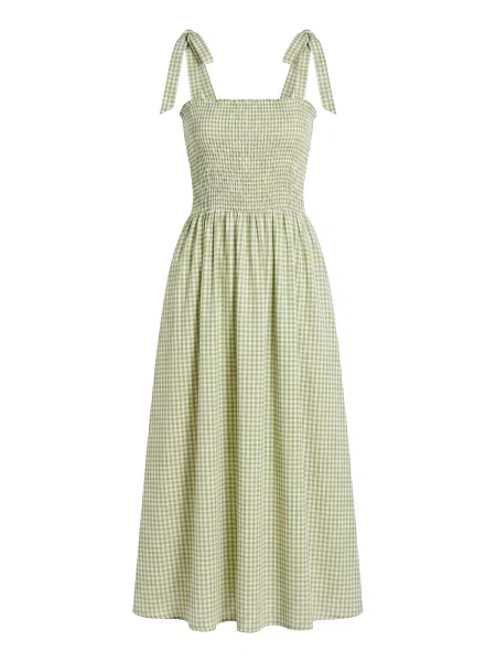 Studioselect Rochie de vară Fanny verde deschis alb