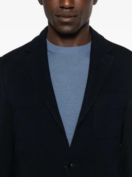 Sacou Canali tricotate albastru