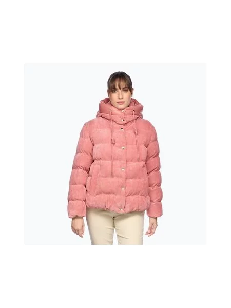 Утеплена куртка Geox Loisia Parka dusty rose рожева