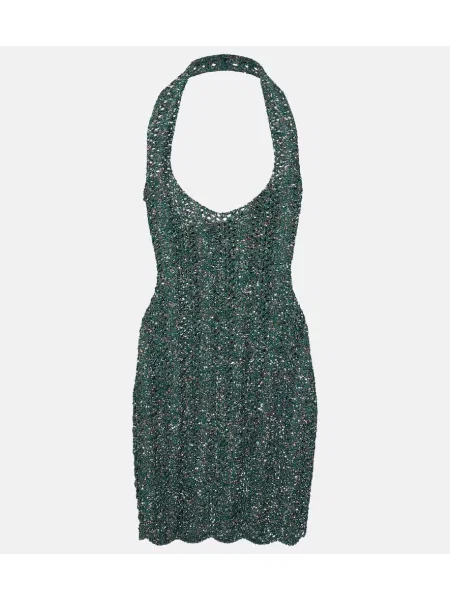 Obleka Saint Laurent z mrežo