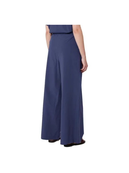 Weekend Max Mara Kalhoty Marlene Benda tmavě modrá