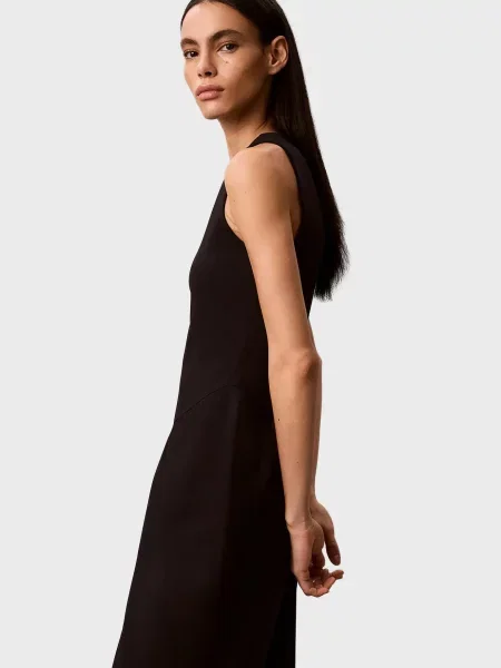 Расклешенное платье Calvin Klein черное