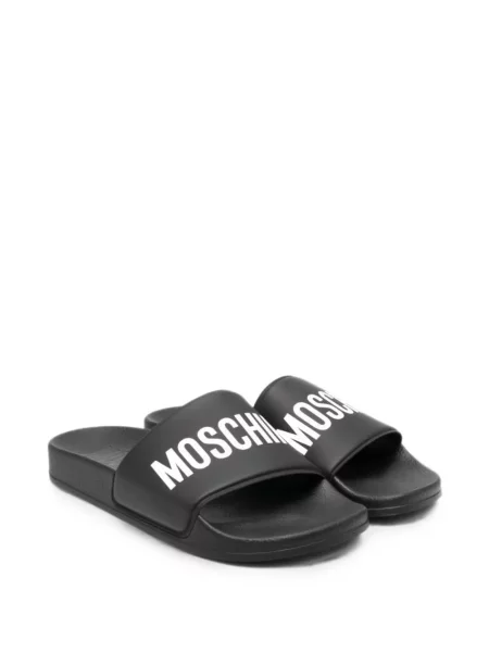 Klapki dziecięce Moschino czarne
