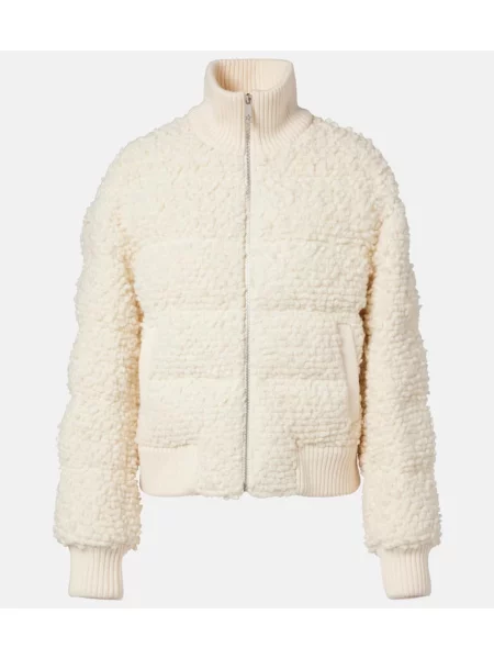 Kurtka puchowa Perfect Moment wełniana biała