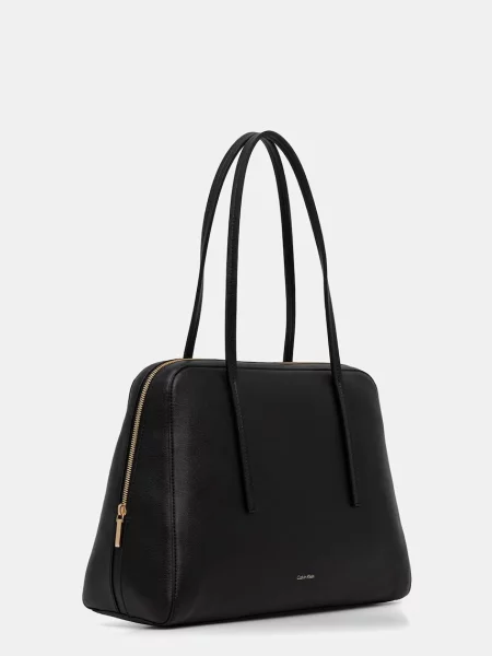 Calvin Klein shopper torba ženska od imitacije kože crna