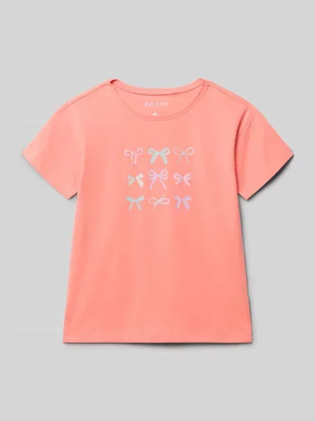 T-shirt z okrągłym dekoltem i nadrukiem z motywem Blue Seven