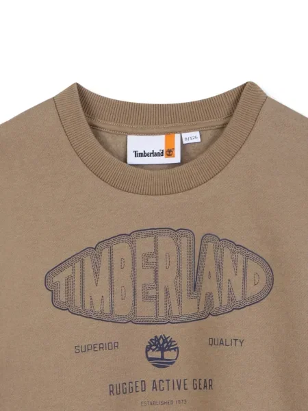 Bluza dziecięca Timberland brązowa
