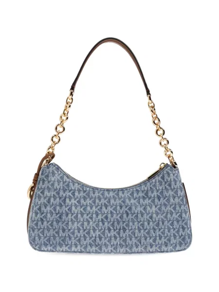 Sukienka wieczorowa Michael Michael Kors koronkowa wiązana garniturowa niebieska