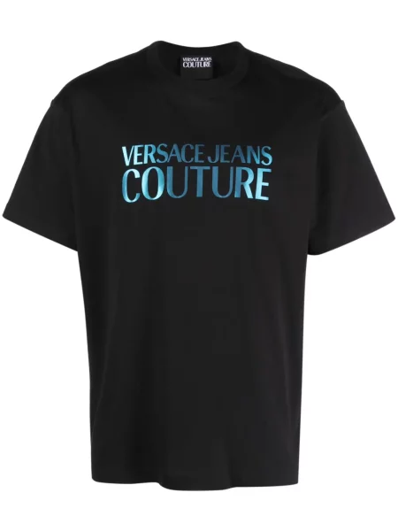 Tricou Versace Jeans Couture cu imagine negru