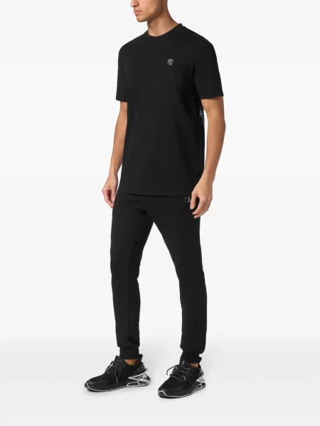Tricou Plein Sport cu dungi de tigru negru