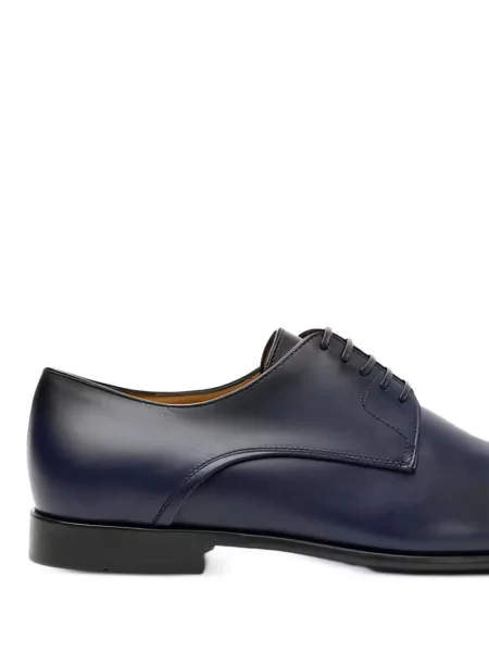 Pantofi derby Ferragamo din piele albastru