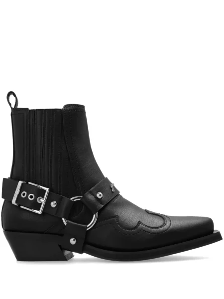 Botine chelsea Ganni cowboy negru