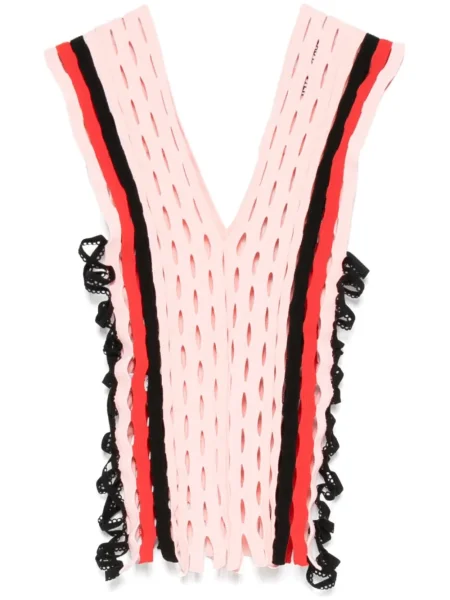 Dzianinowy top Sinead O'dwyer różowy