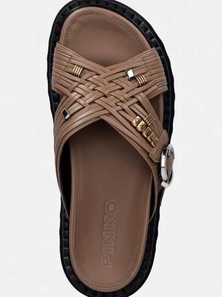 Кожаные шлепанцы Pinko