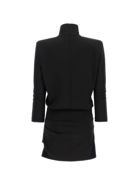 Rochie mini The Attico drapată negru
