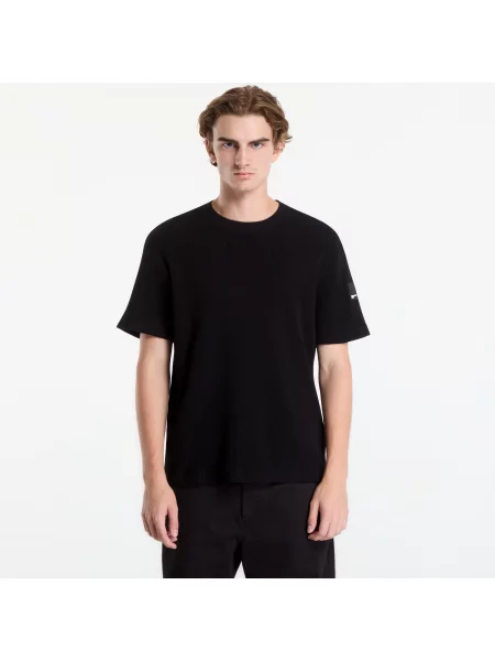 Tričko Karl Lagerfeld Jeans Reg Ss Waffle Tee Black XL černé