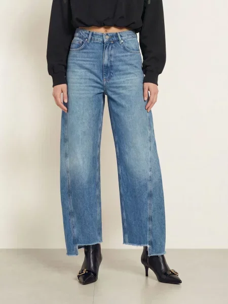 Allsaints Jeansy Wide Leg Fox blau