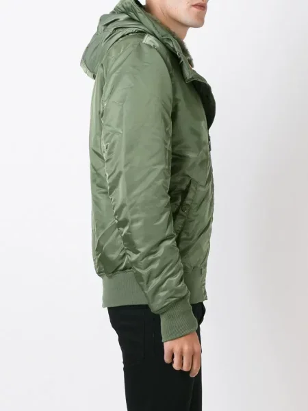 Gulerat geacă parka Alpha Industries verde