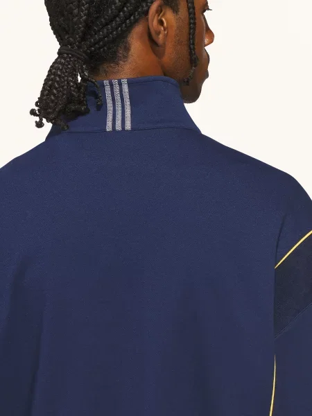 Adidas Originals Bunda Na Trénink City Terrace Z Kombinace Materiálů tmavě modrá / žlutá bílá