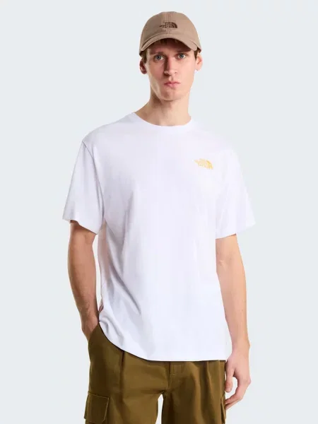 Футболка The North Face M PITCH A TENT RELAXED SHORT S білий