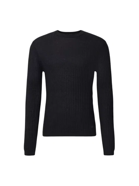 Sweter Emporio Armani wełniany niebieski