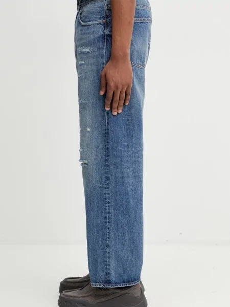 BEAMS blugi relaxed fit pentru bărbați