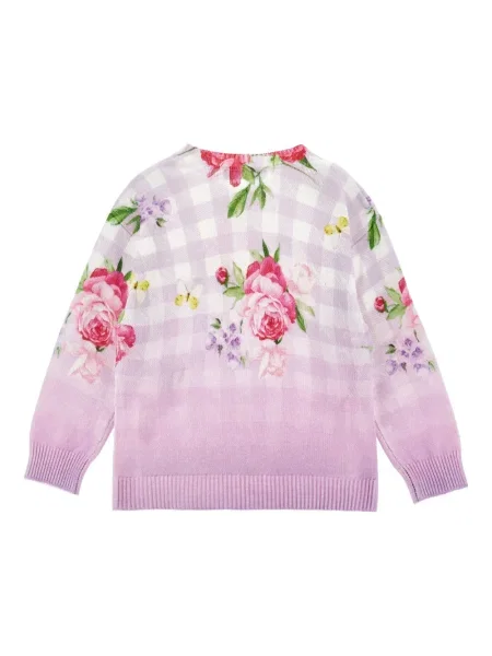 Sweter dziecięcy Monnalisa fioletowy